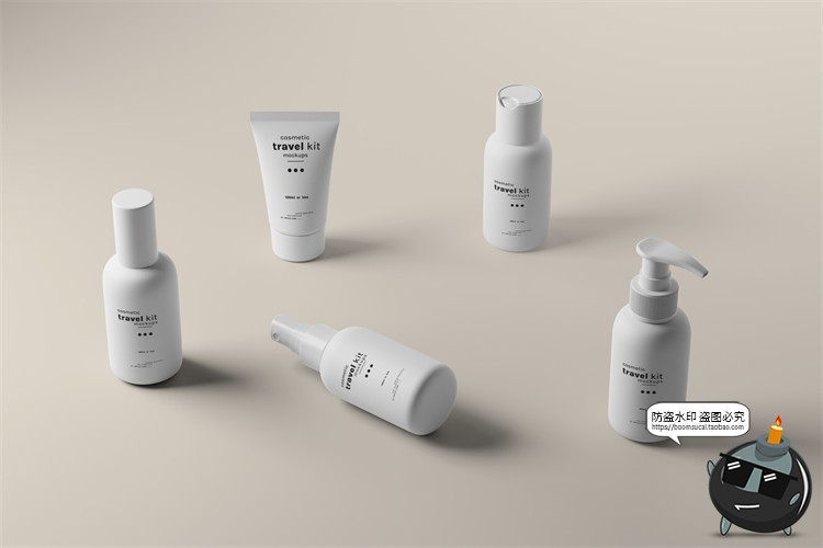 图片[10]-旅行小样试用装化妆品随身装乳液护肤品产品包装样机PSD模板素材-设计猿