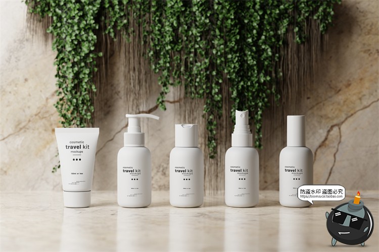 图片[11]-旅行小样试用装化妆品随身装乳液护肤品产品包装样机PSD模板素材-设计猿