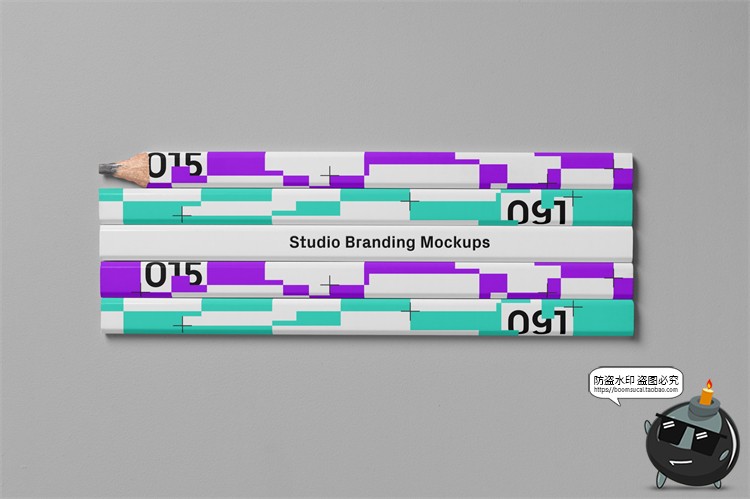 图片[2]-创意品牌vi应用名片拎袋文具文创周边作品贴图样机PSD模板PS素材-设计猿