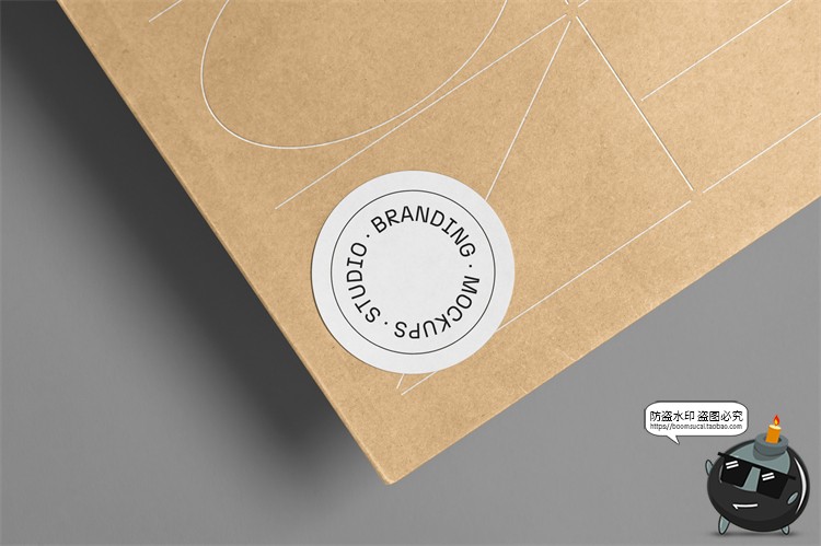 图片[3]-创意品牌vi应用名片拎袋文具文创周边作品贴图样机PSD模板PS素材-设计猿