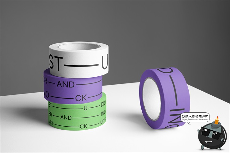 图片[7]-创意品牌vi应用名片拎袋文具文创周边作品贴图样机PSD模板PS素材-设计猿