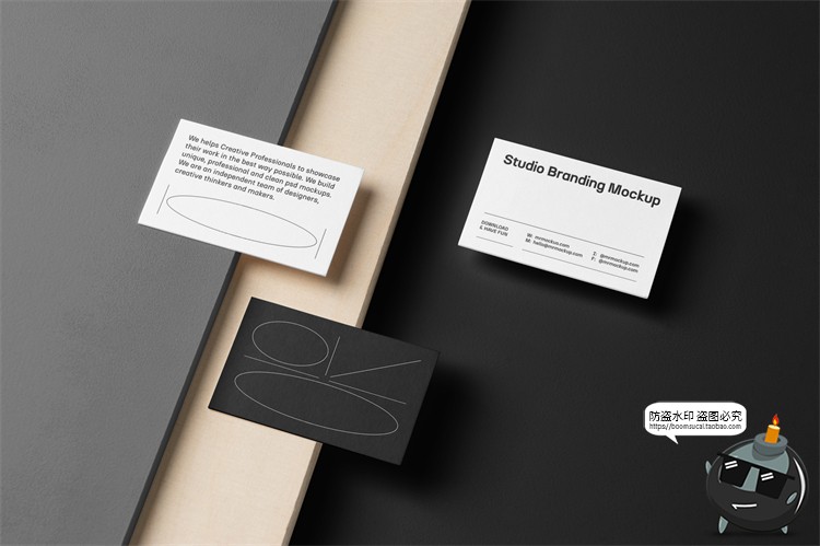图片[17]-创意品牌vi应用名片拎袋文具文创周边作品贴图样机PSD模板PS素材-设计猿