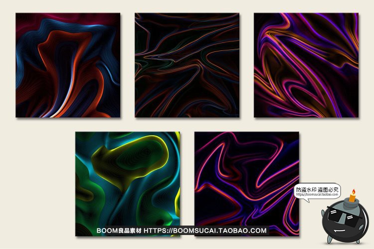 图片[5]-未来科幻霓虹灯光轨抽象电子科技艺术海报背景底纹JPG图片素材-设计猿