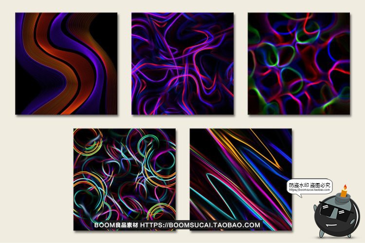 图片[7]-未来科幻霓虹灯光轨抽象电子科技艺术海报背景底纹JPG图片素材-设计猿