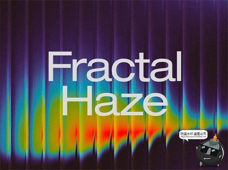 图片[1]-潮流迷幻长虹玻璃条纹水晶复古渐变海报背景底纹JPG图片合成素材-设计猿