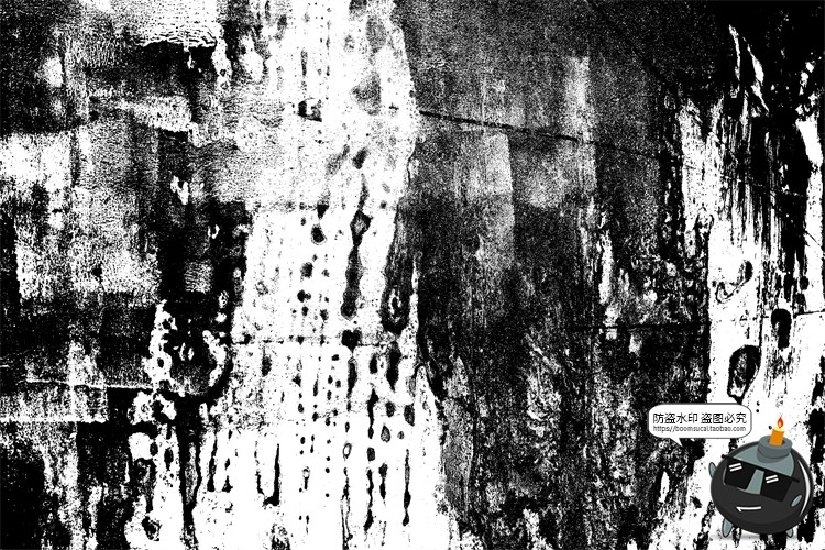 图片[6]-做旧纹理黑白半色调脏乱垃圾污垢粗糙裂表面痕纹背景JPG图片素材-设计猿