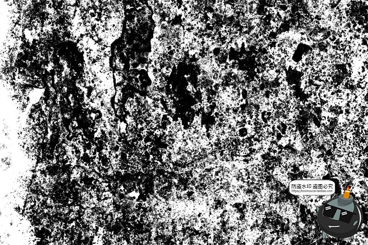 图片[23]-做旧纹理黑白半色调脏乱垃圾污垢粗糙裂表面痕纹背景JPG图片素材-设计猿