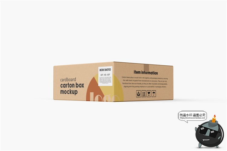 图片[16]-瓦楞快递纸箱纸盒正方形打包箱子包装展示效果图PSD模板样机素材-设计猿