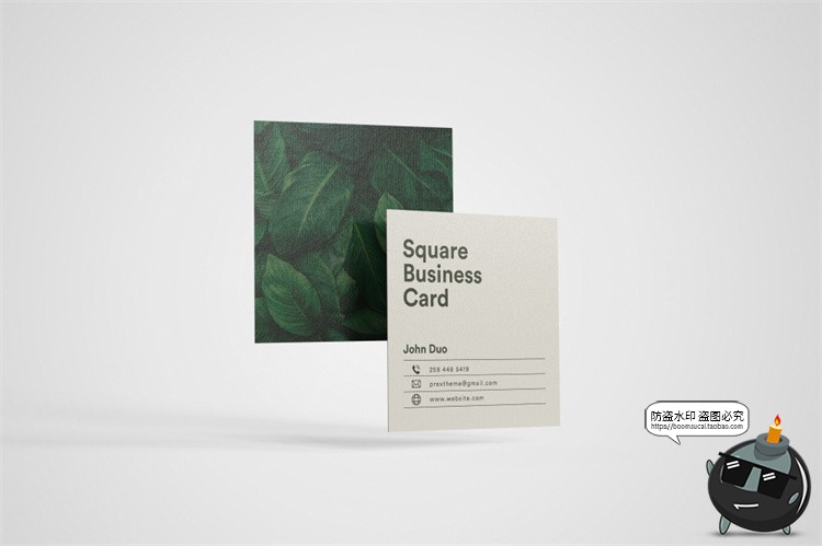 图片[6]-正方形艺术纸片名片卡片传单宣传广告贴图智能样机PSD模板PS素材-设计猿