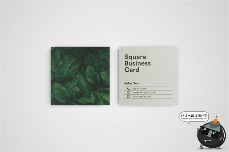 图片[8]-正方形艺术纸片名片卡片传单宣传广告贴图智能样机PSD模板PS素材-设计猿