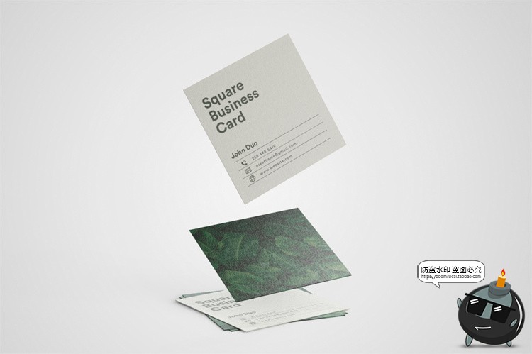 图片[9]-正方形艺术纸片名片卡片传单宣传广告贴图智能样机PSD模板PS素材-设计猿