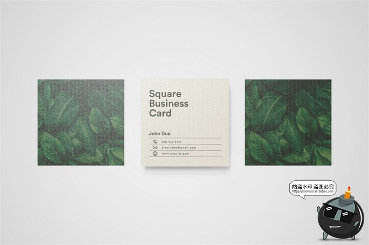 图片[10]-正方形艺术纸片名片卡片传单宣传广告贴图智能样机PSD模板PS素材-设计猿