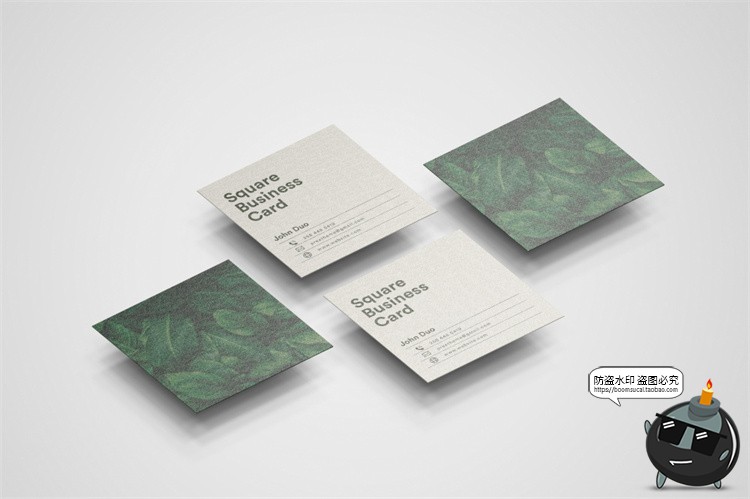 图片[13]-正方形艺术纸片名片卡片传单宣传广告贴图智能样机PSD模板PS素材-设计猿