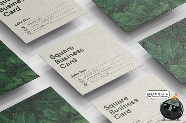 图片[14]-正方形艺术纸片名片卡片传单宣传广告贴图智能样机PSD模板PS素材-设计猿