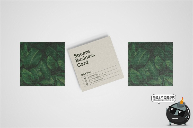 图片[15]-正方形艺术纸片名片卡片传单宣传广告贴图智能样机PSD模板PS素材-设计猿