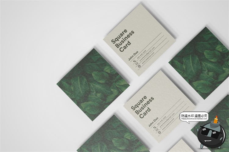 图片[16]-正方形艺术纸片名片卡片传单宣传广告贴图智能样机PSD模板PS素材-设计猿