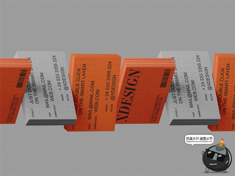 图片[3]-工业风极简艺术商务名片纸片卡片品牌广告贴图样机PSD模板PS素材-设计猿