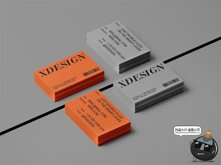 图片[4]-工业风极简艺术商务名片纸片卡片品牌广告贴图样机PSD模板PS素材-设计猿