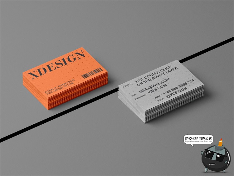 图片[5]-工业风极简艺术商务名片纸片卡片品牌广告贴图样机PSD模板PS素材-设计猿