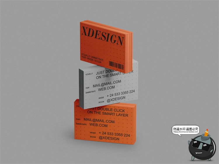 图片[7]-工业风极简艺术商务名片纸片卡片品牌广告贴图样机PSD模板PS素材-设计猿