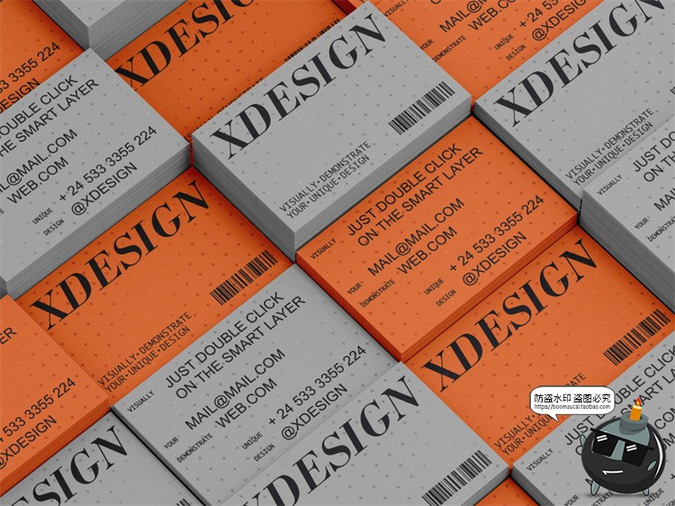 图片[8]-工业风极简艺术商务名片纸片卡片品牌广告贴图样机PSD模板PS素材-设计猿