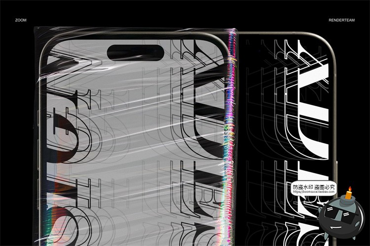 图片[7]-潮流物料品牌全息镭射快递气泡包装袋名片手机包装PSD样机PS素材-设计猿