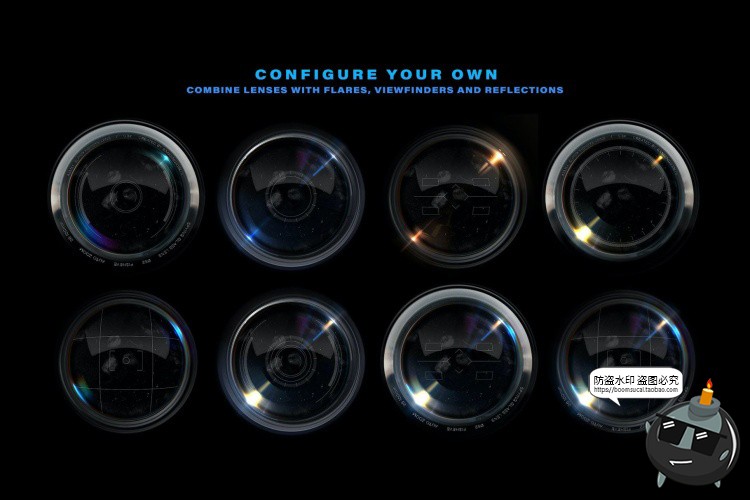 图片[2]-超广角扭曲变形畸变鱼眼镜头镜片创意特效滤镜样机PSD模板PS素材-设计猿