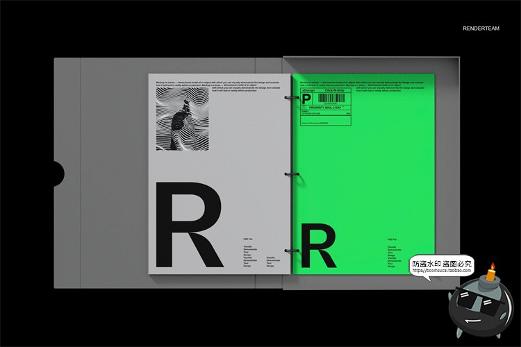 图片[7]-潮流物料品牌LOGO文件夹画册信纸名片展示贴图PSD样机模板PS素材-设计猿