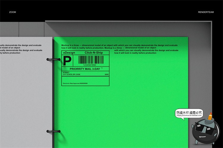 图片[8]-潮流物料品牌LOGO文件夹画册信纸名片展示贴图PSD样机模板PS素材-设计猿