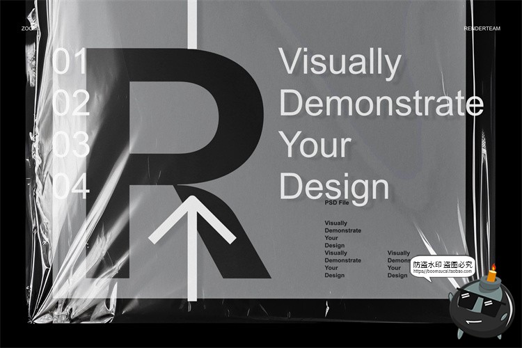 图片[12]-潮流物料品牌LOGO文件夹画册信纸名片展示贴图PSD样机模板PS素材-设计猿