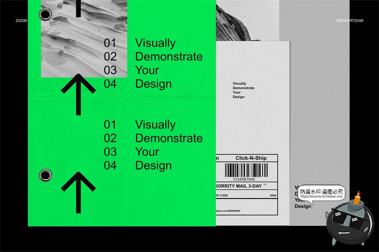 图片[13]-潮流物料品牌LOGO文件夹画册信纸名片展示贴图PSD样机模板PS素材-设计猿