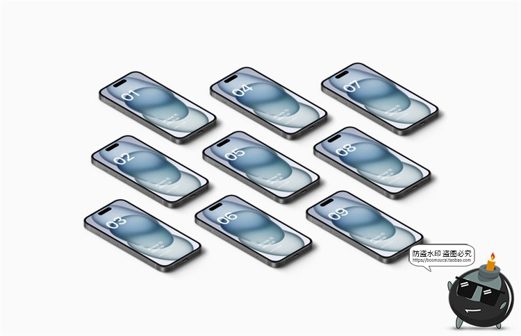 图片[18]-苹果iPhone 15手机样机广告App界面UI作品贴图展示PSD模板PS素材-设计猿