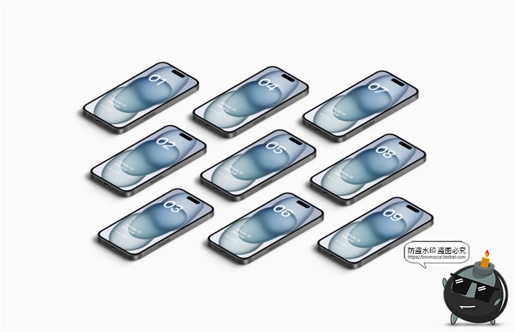 图片[21]-苹果iPhone 15手机样机广告App界面UI作品贴图展示PSD模板PS素材-设计猿