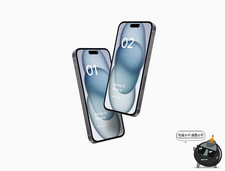 图片[25]-苹果iPhone 15手机样机广告App界面UI作品贴图展示PSD模板PS素材-设计猿