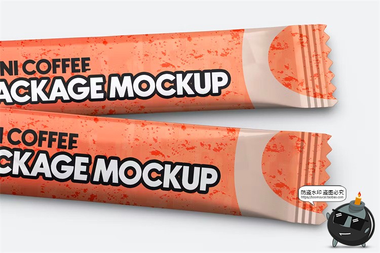 图片[9]-速溶咖啡棒塑料包装条猫条宠物零食品牌贴图展示PSD模板样机素材-设计猿