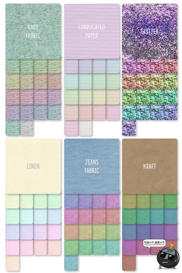 图片[7]-纹理合集！亚麻布毛毡牛皮闪粉牛仔绒布铝箔面料纸纹JPG图片素材-设计猿