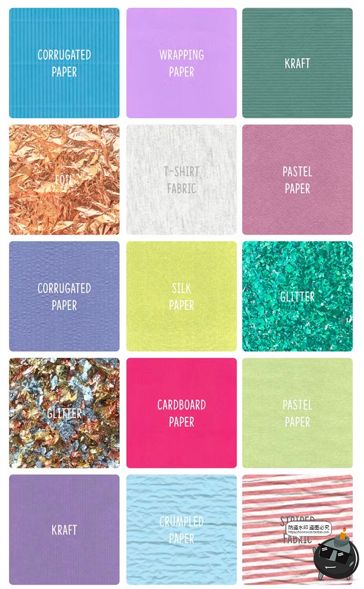 图片[9]-纹理合集！亚麻布毛毡牛皮闪粉牛仔绒布铝箔面料纸纹JPG图片素材-设计猿