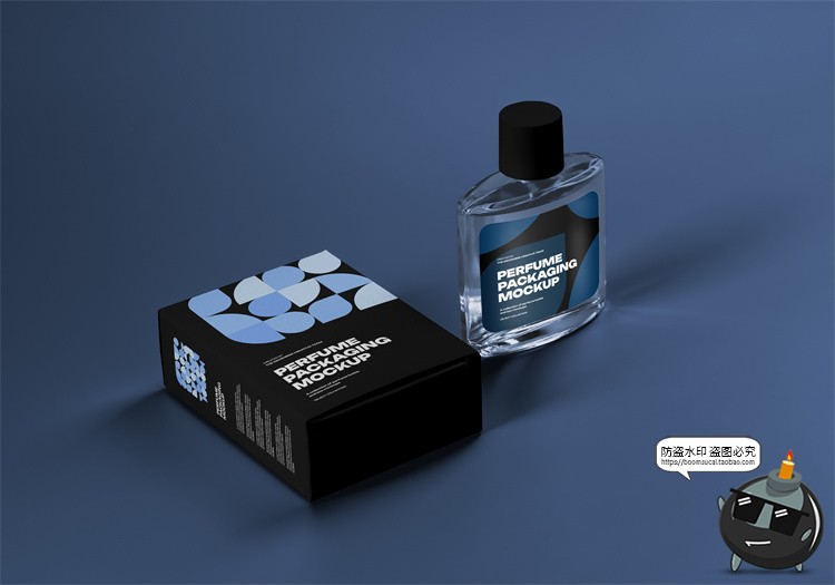 图片[3]-长方形纸盒美妆香水古龙水香氛产品包装带盒子样机PSD模板PS素材-设计猿