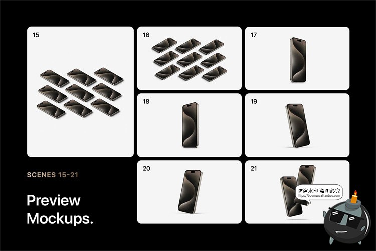 图片[4]-手机模型样机广告APPUI界面作品展示贴图样机效果图PSD模板PS素材-设计猿