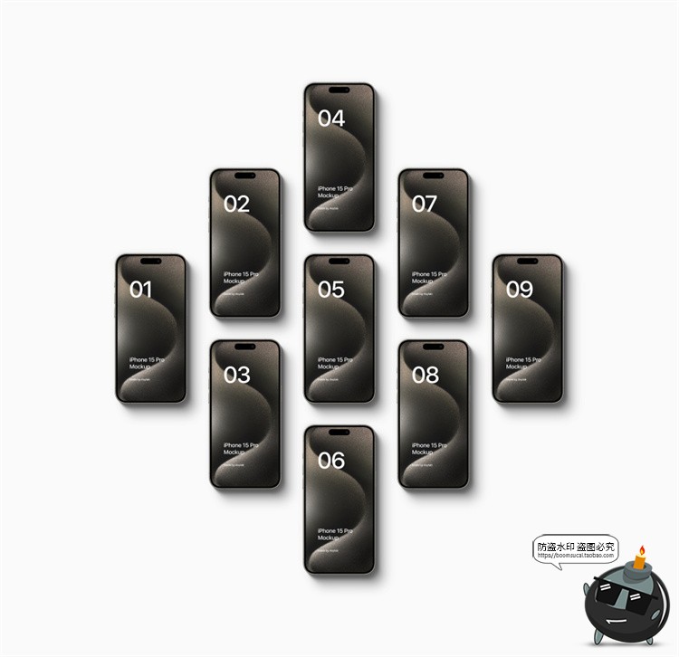 图片[9]-手机模型样机广告APPUI界面作品展示贴图样机效果图PSD模板PS素材-设计猿