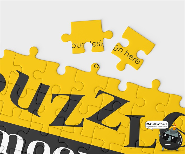 图片[6]-长方形拼图方块玩具模型品牌平铺展示智能贴图PSD模板样机PS素材-设计猿