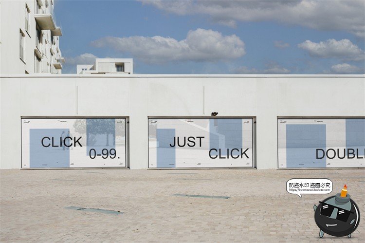 图片[1]-城市街头商场广告牌楼盘施工围挡海报展示效果图PSD模板样机素材-设计猿