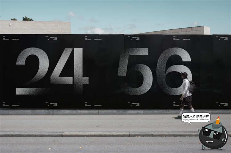 图片[3]-城市街头商场广告牌楼盘施工围挡海报展示效果图PSD模板样机素材-设计猿