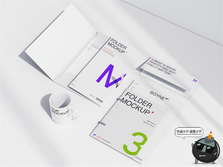 图片[11]-文创品牌形象VI应用文具包装作品贴图效果图展示PSD模板样机素材-设计猿