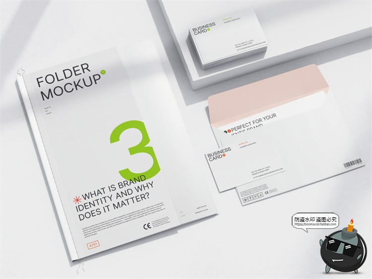 图片[13]-文创品牌形象VI应用文具包装作品贴图效果图展示PSD模板样机素材-设计猿