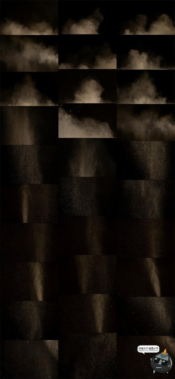 图片[3]-沙土颗粒粉尘烟雾尘埃尘土沙子泥土后期合成溶图JPG黑底图片素材-设计猿