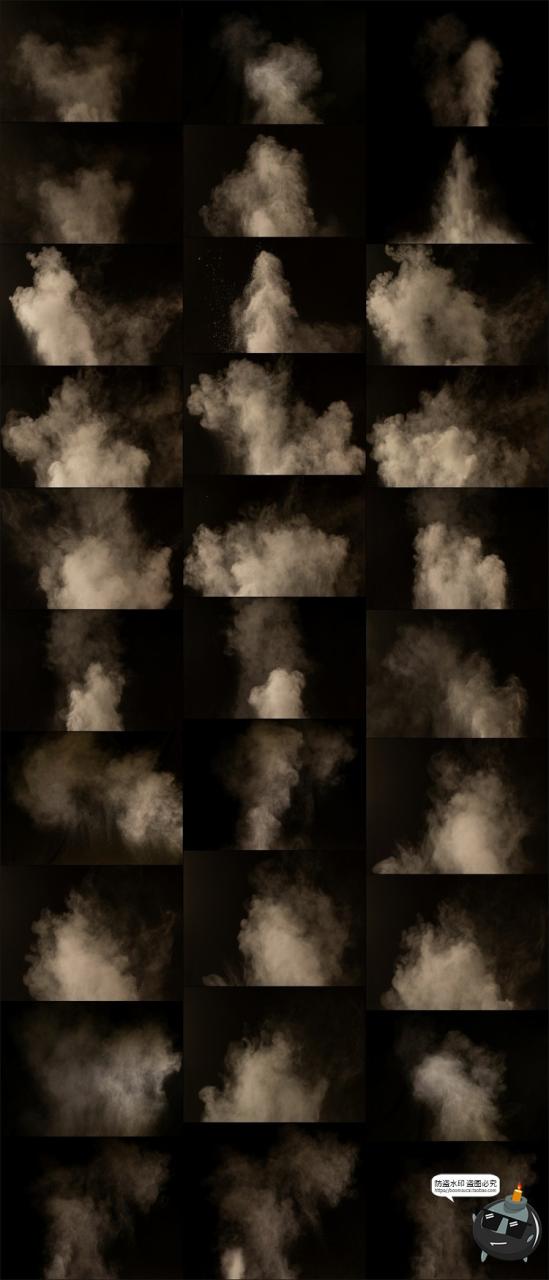 图片[5]-沙土颗粒粉尘烟雾尘埃尘土沙子泥土后期合成溶图JPG黑底图片素材-设计猿