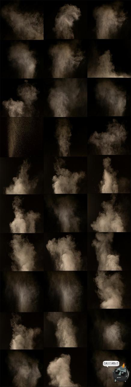 沙土颗粒粉尘烟雾尘埃尘土沙子泥土后期合成溶图JPG黑底图片素材-设计猿