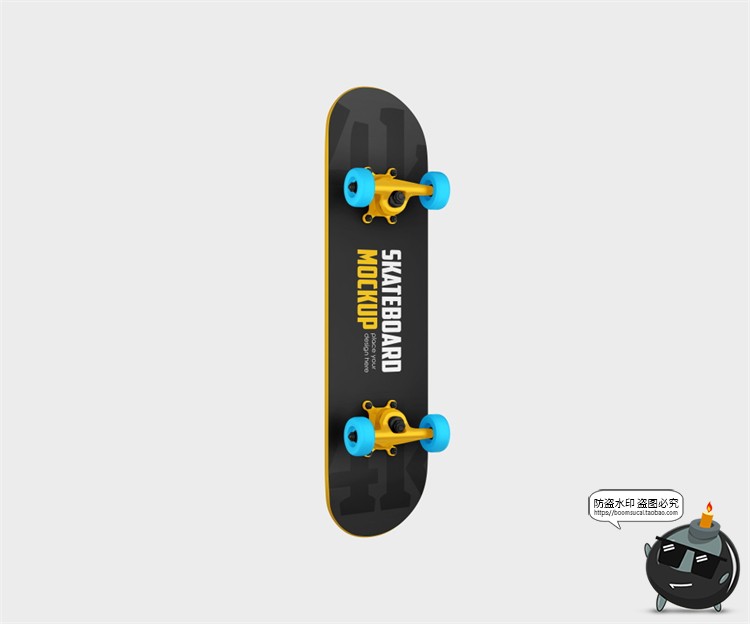 图片[10]-户外滑板单板滑轮板模型极限运动品牌logo贴图样机PSD模板PS素材-设计猿