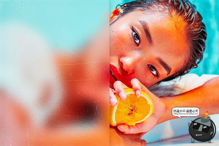 图片[7]-潮流半透明磨砂毛玻璃照片图像模糊雾化滤镜特效样机PSD模板素材-设计猿